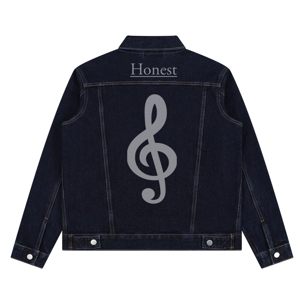 Honest 487 Design Unisex Vintage Wash Denim Jacket