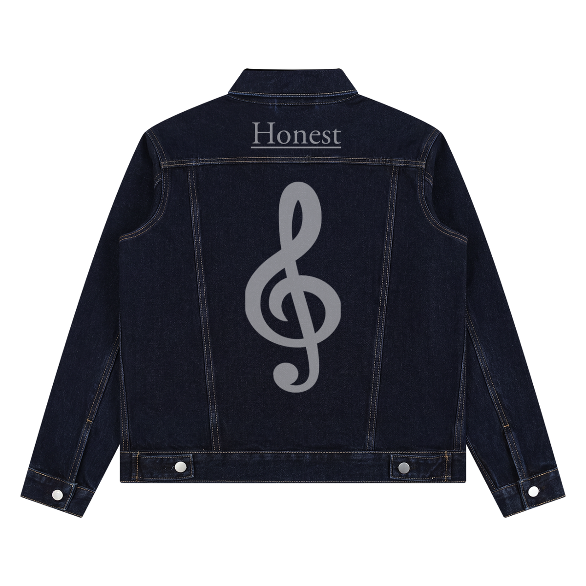 Honest 487 Design Unisex Vintage Wash Denim Jacket