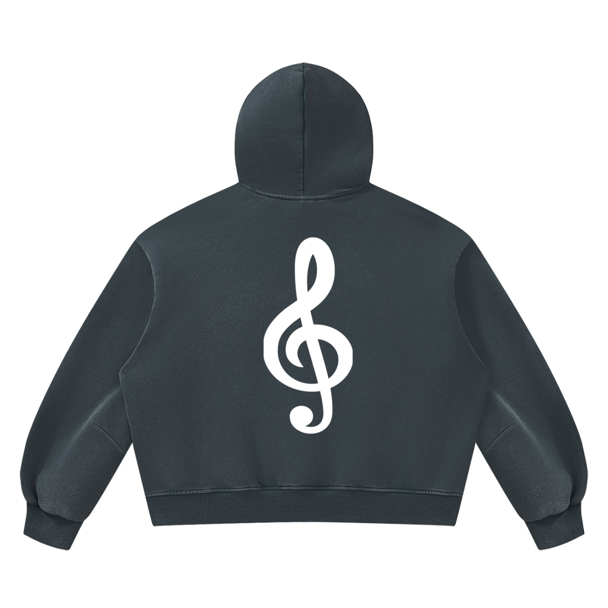 Unisex Vintage Wash Boxy Fleece Hoodie