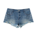 Honest Women's Vintage Wash Raw Hem Denim Shorts