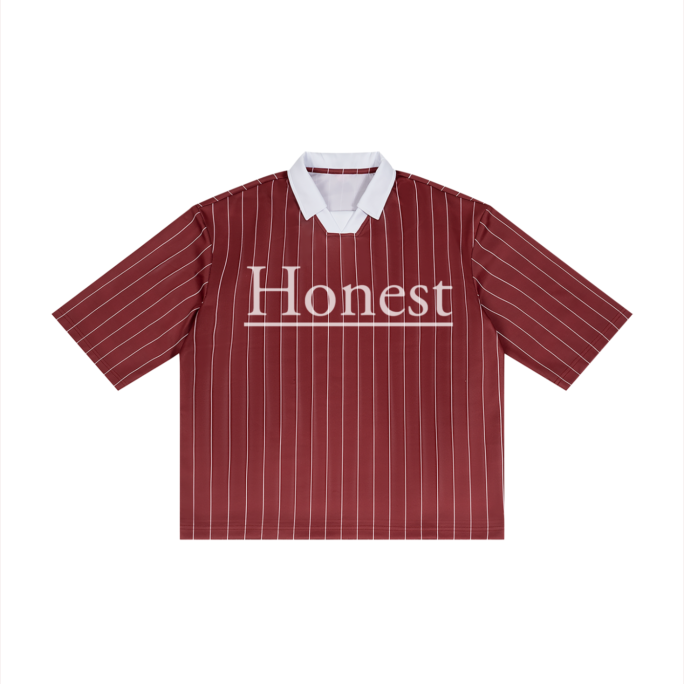 Unisex Pinstripe Collared Soccer Jersey