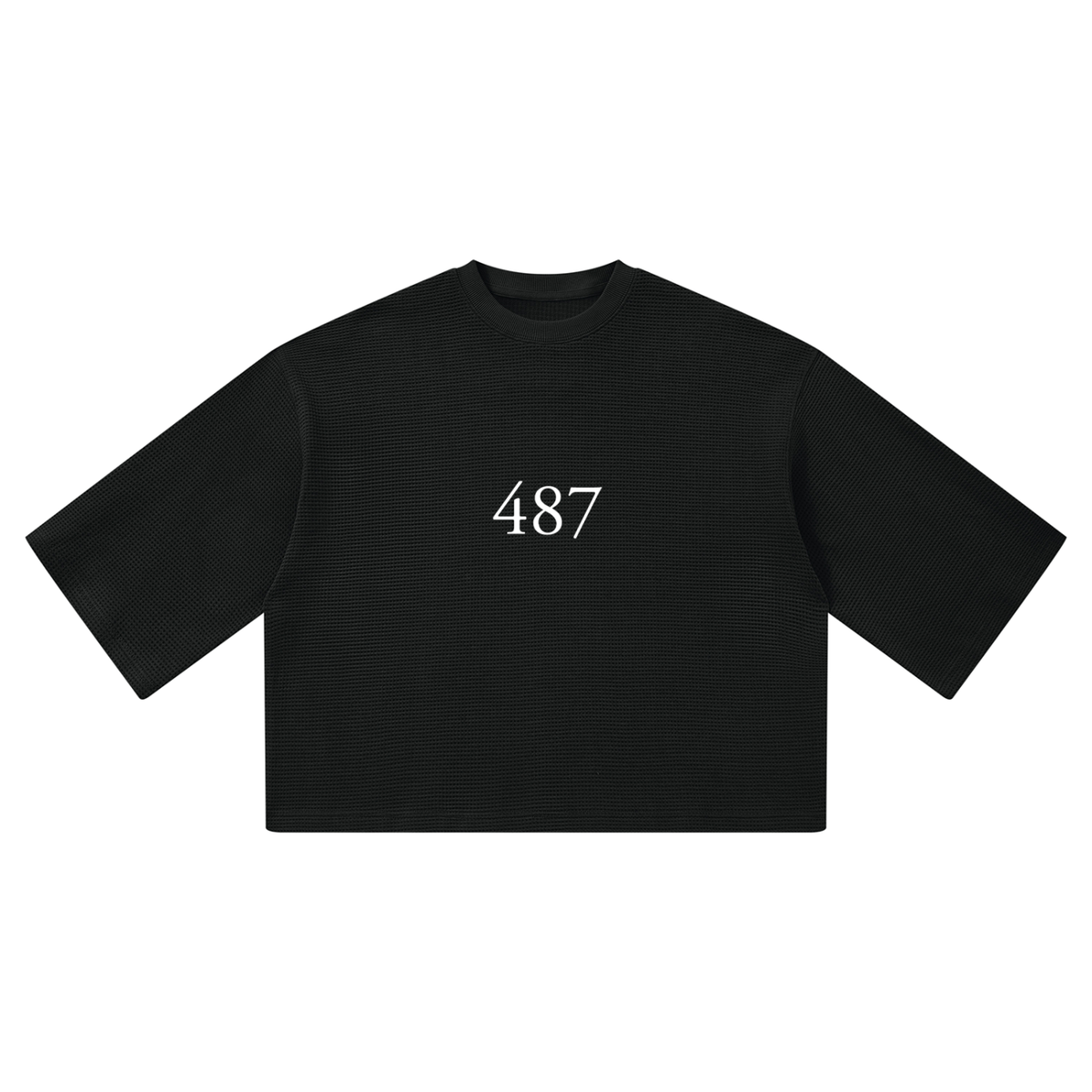 Honest 487 design  Waffle Boxy T-Shirt