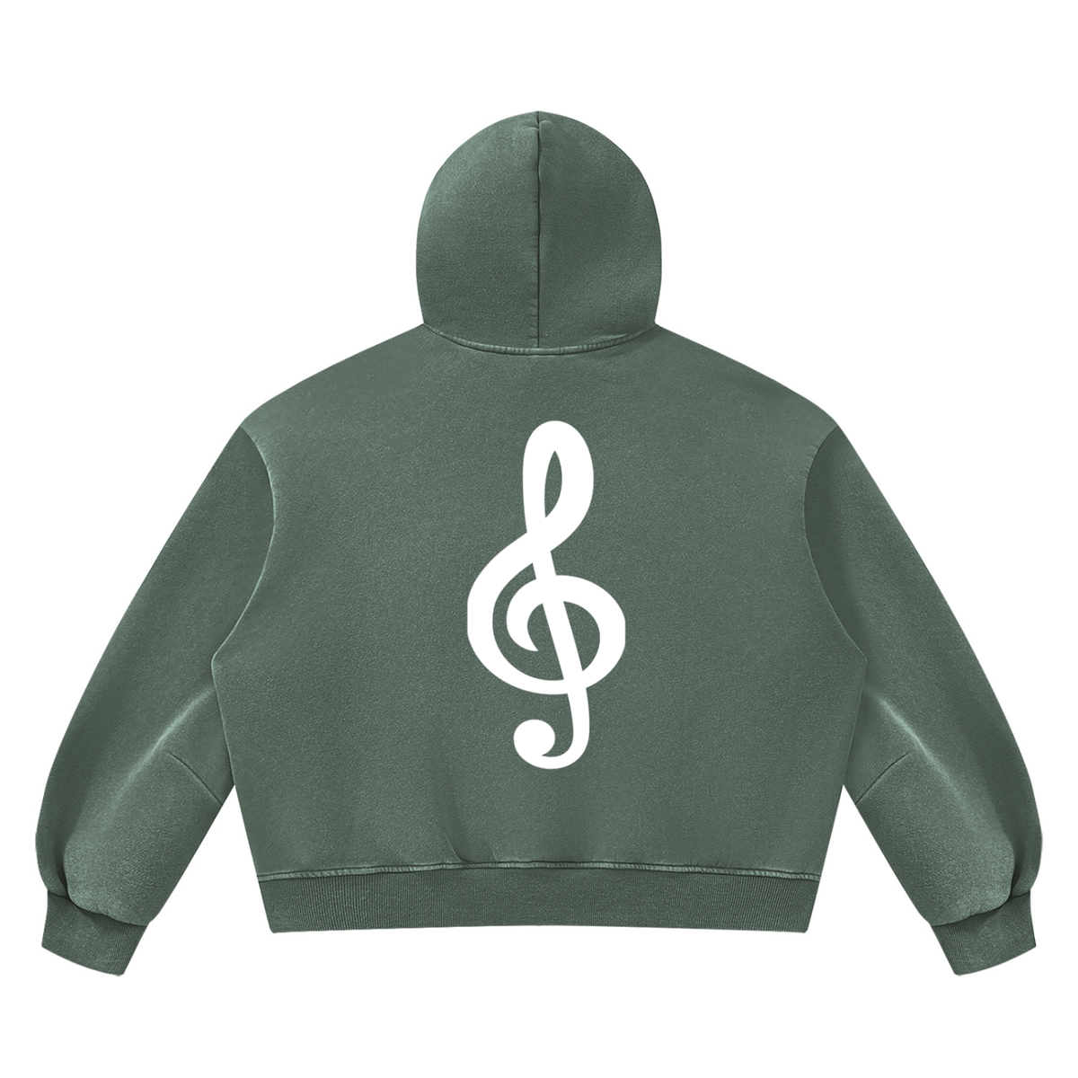 Unisex Vintage Wash Boxy Fleece Hoodie