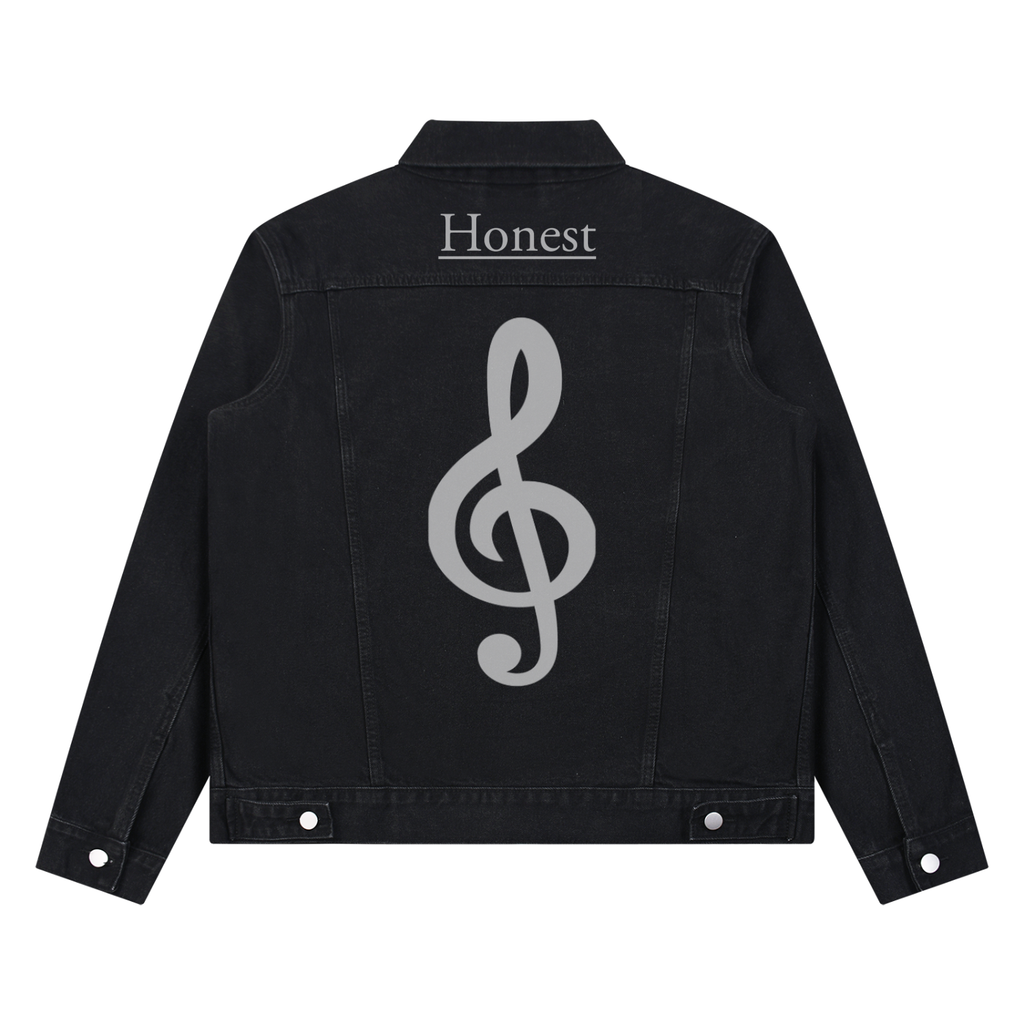 Honest 487 Design Unisex Vintage Wash Denim Jacket