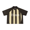 Honest Striped Mesh Boxy Soccer Jersey