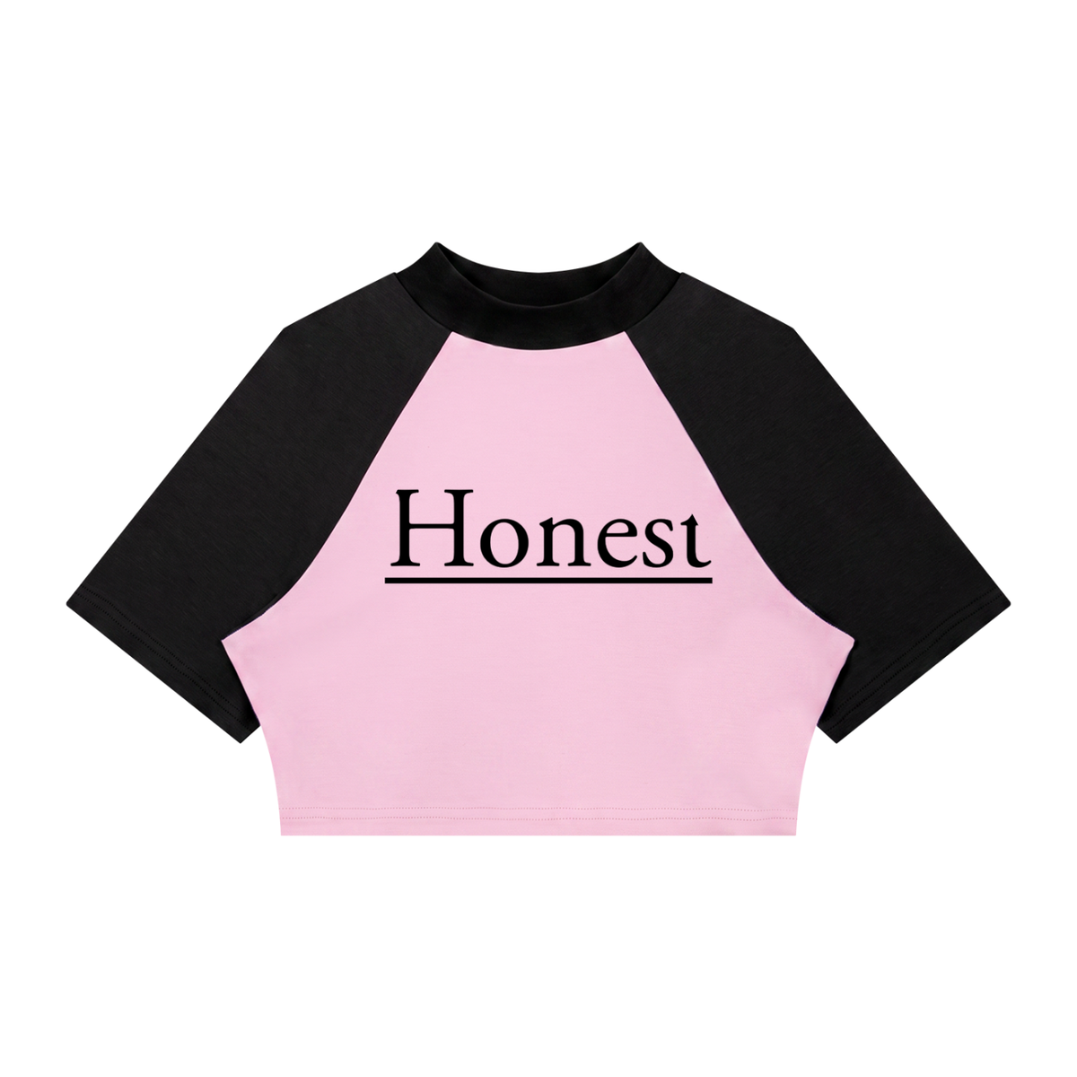 Women’s Color Block Raglan Crop T-Shirt