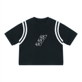 Unisex Color Block Waffle Boxy T-Shirt