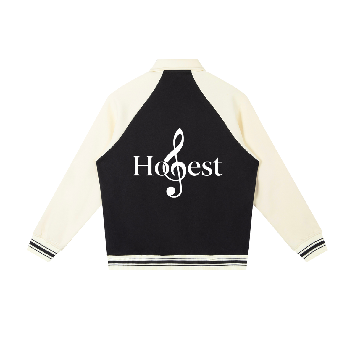 Honest 487 Design Contrast Raglan Sleeve Baseball Jacket