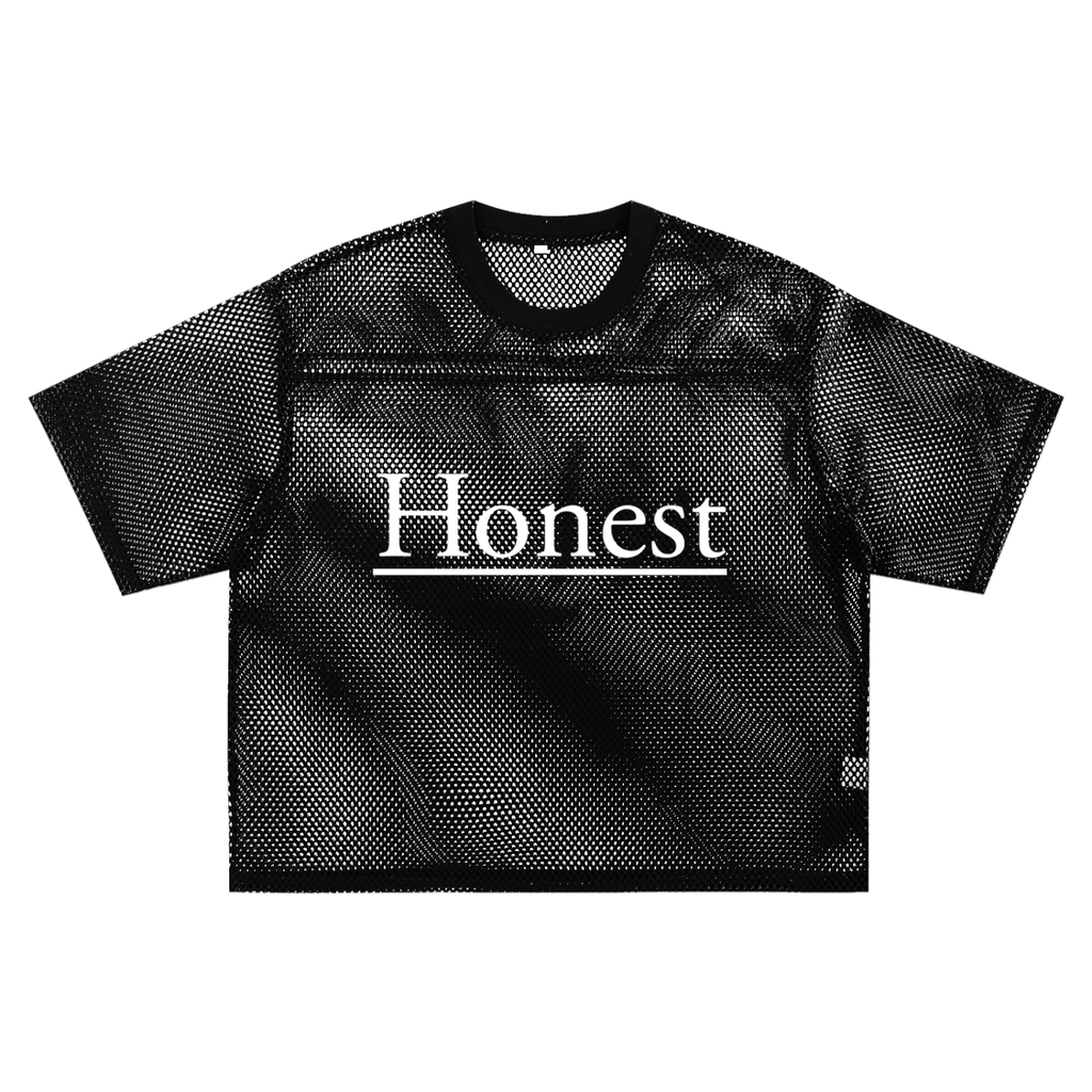 Honest See-through Boxy Net T-Shirt