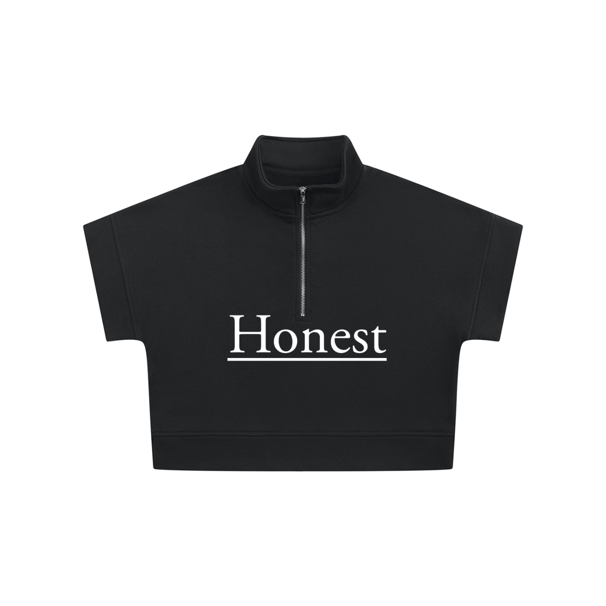 Women's Quarter Zip Crop Sweatshirt