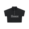 Honest Women's Quarter Zip Crop Sweatshirt