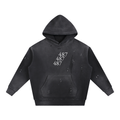 Vintage Washed Frayed Fleece Hoodie
