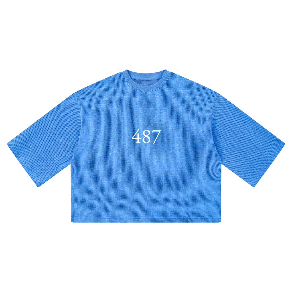 Honest 487 design  Waffle Boxy T-Shirt