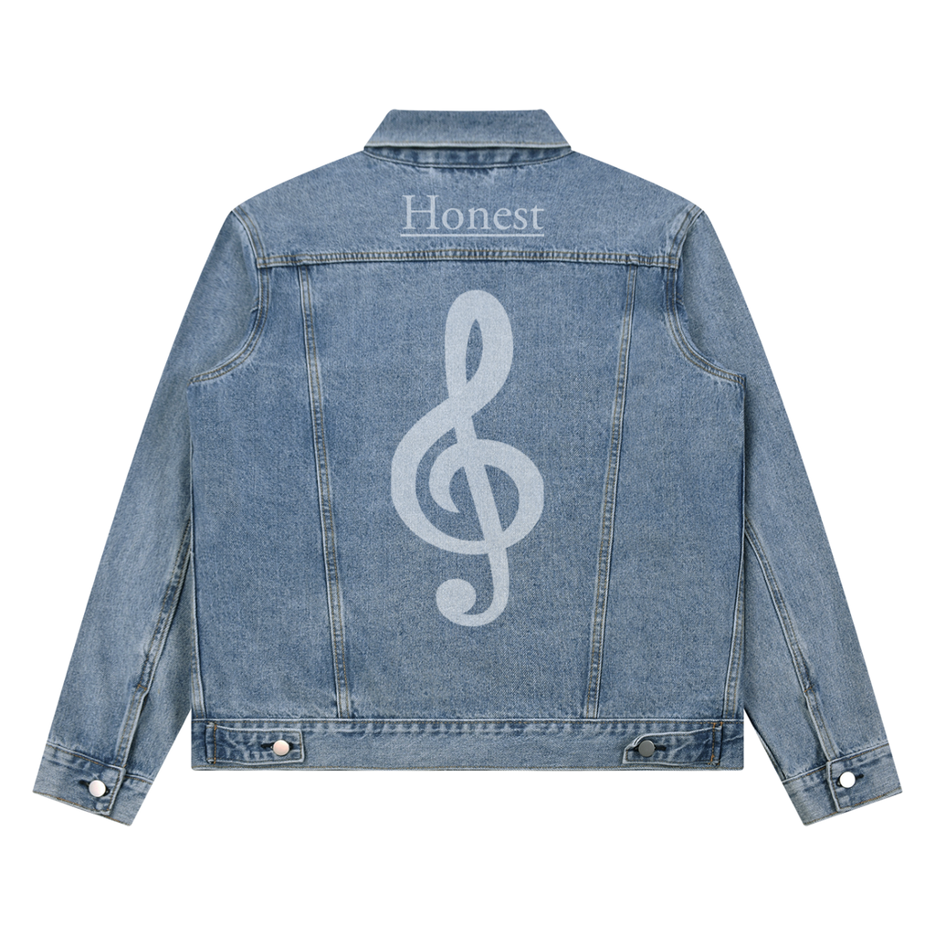 Honest 487 Design Unisex Vintage Wash Denim Jacket