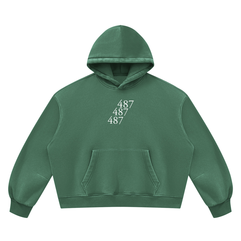 Unisex Vintage Wash Boxy Fleece Hoodie