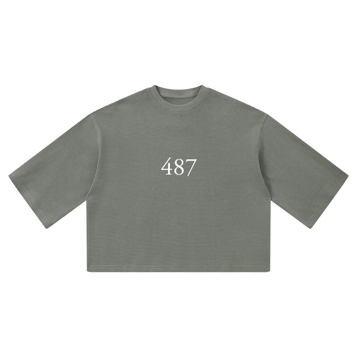 Honest 487 design  Waffle Boxy T-Shirt