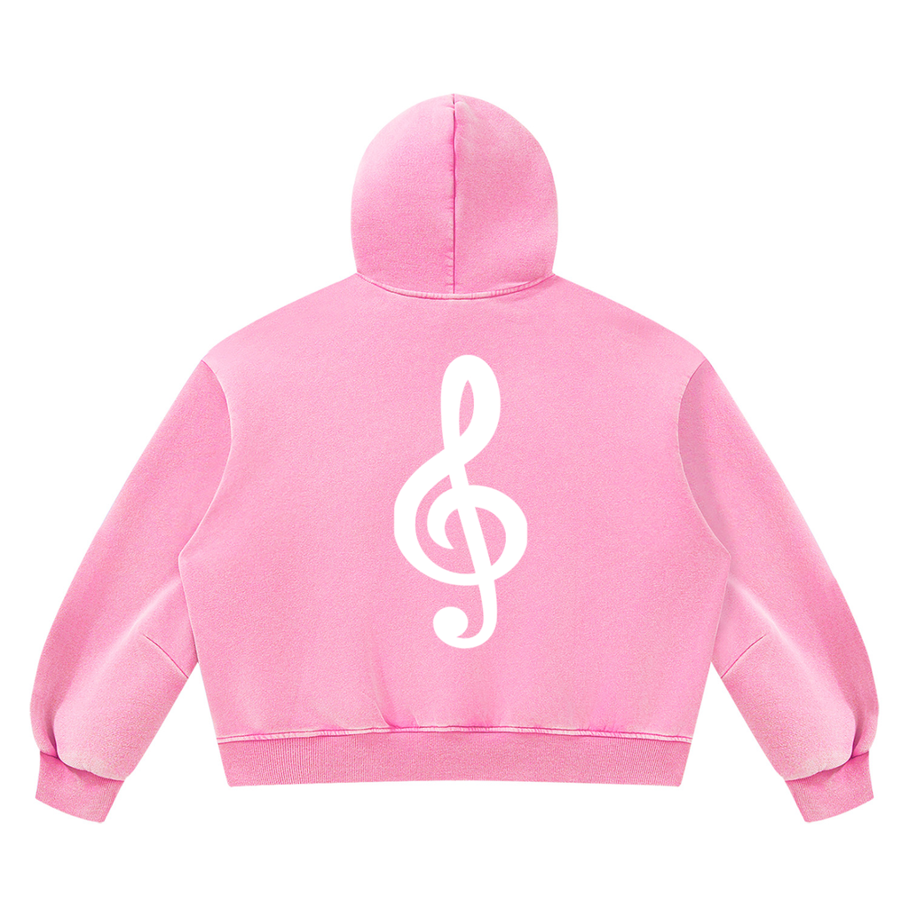 Unisex Vintage Wash Boxy Fleece Hoodie