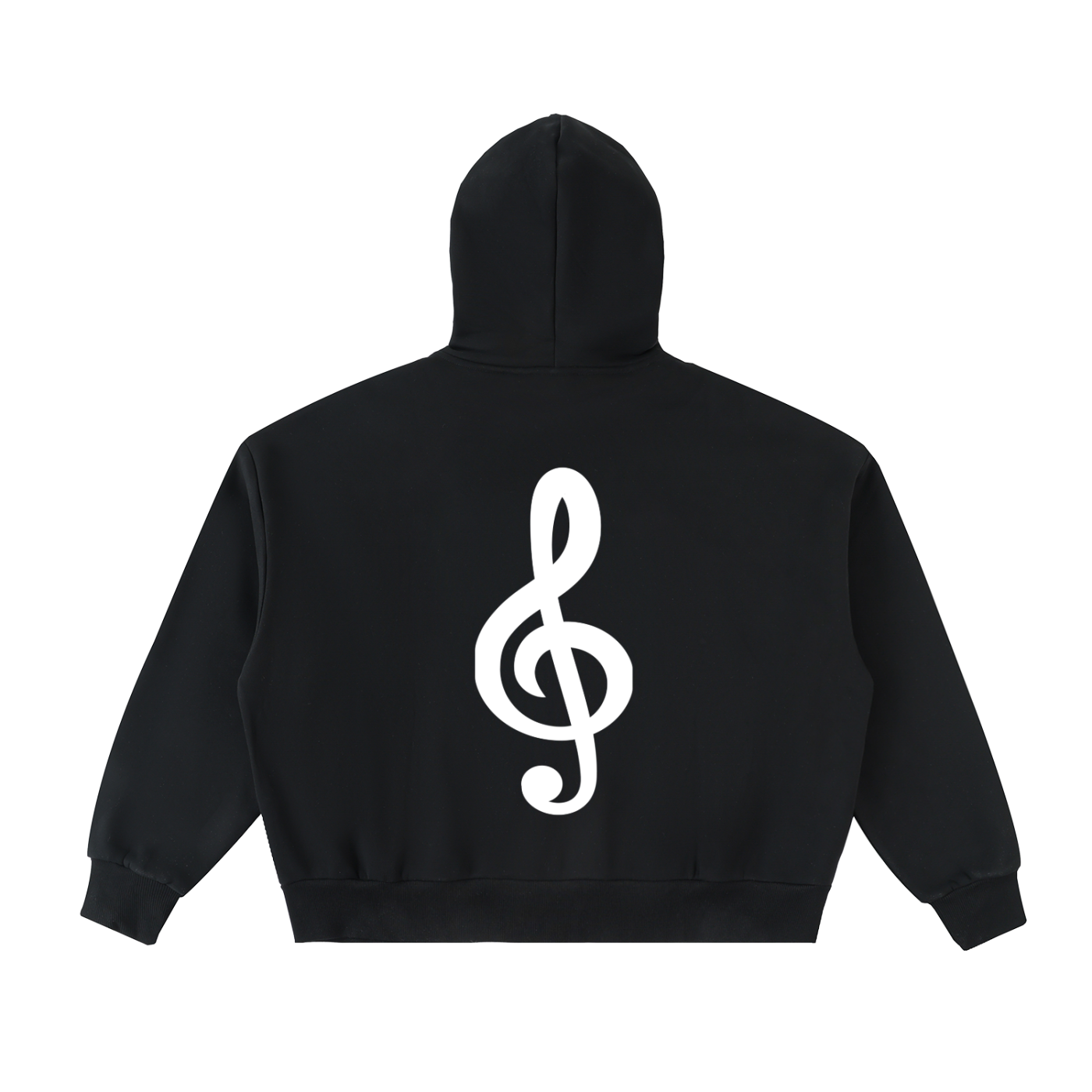 Honest Design Fleeced Full-Zip Boxy Hoodie