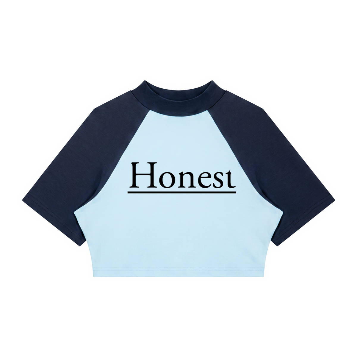 Women’s Color Block Raglan Crop T-Shirt
