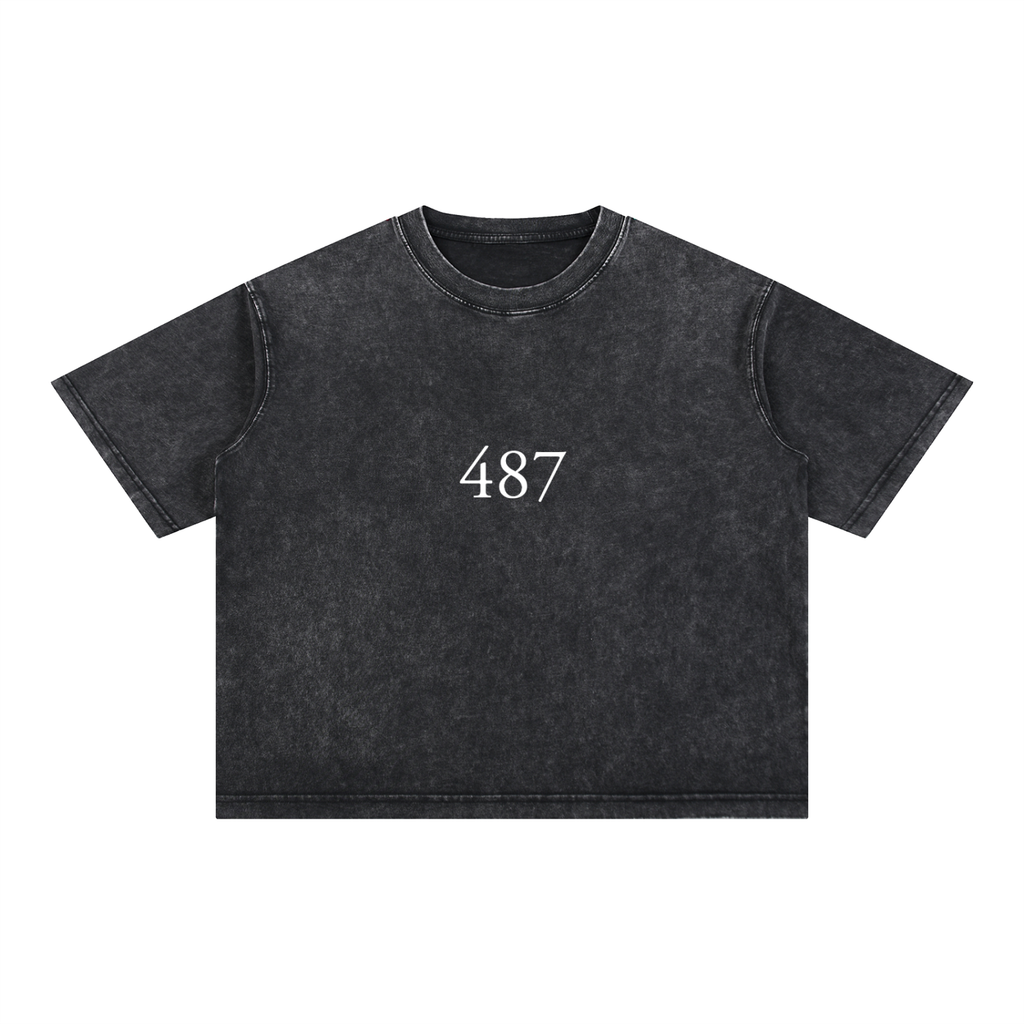 Mineral Wash Boxy Cotton T-Shirt