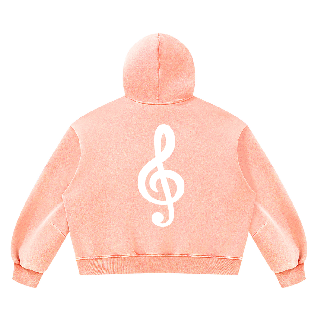 Unisex Vintage Wash Boxy Fleece Hoodie