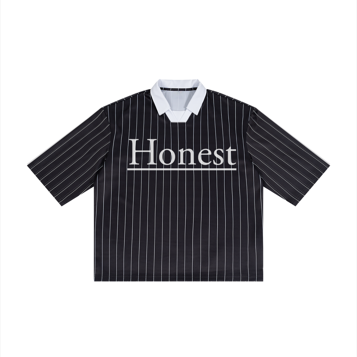 Unisex Pinstripe Collared Soccer Jersey