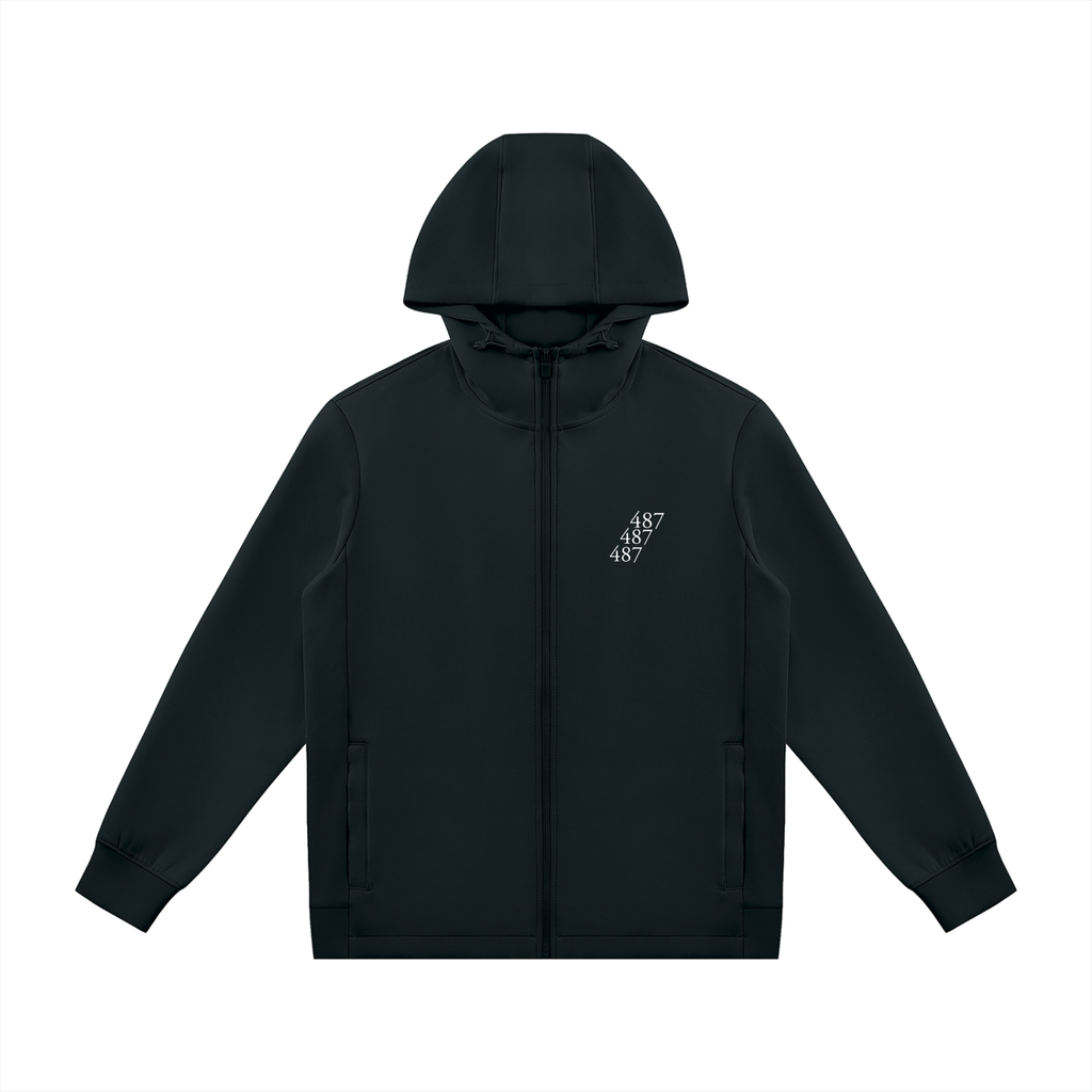 487 Honest design Regular Fit Full Zip Hoodie