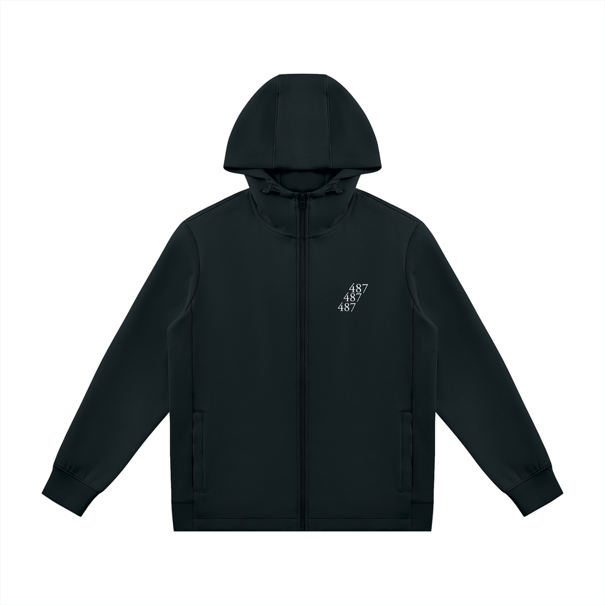 487 Honest design Regular Fit Full Zip Hoodie